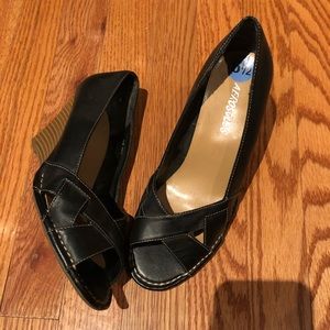 Aerosoles Leather Wedge Sandals